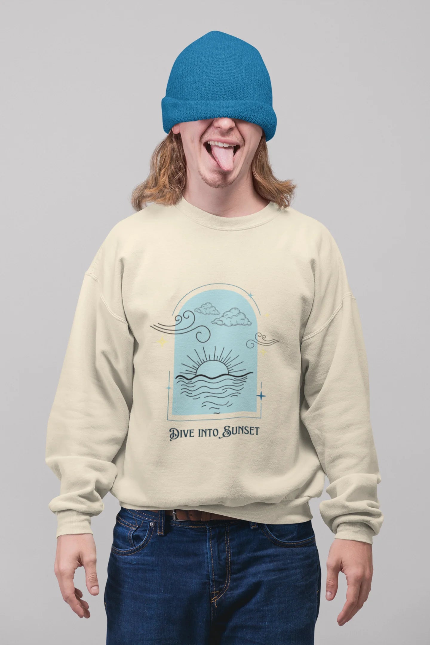 Dive into sunset | Aesthetic | Unisex Sweatshirt