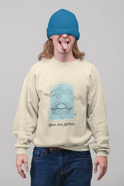 Dive into sunset | Aesthetic | Unisex Sweatshirt