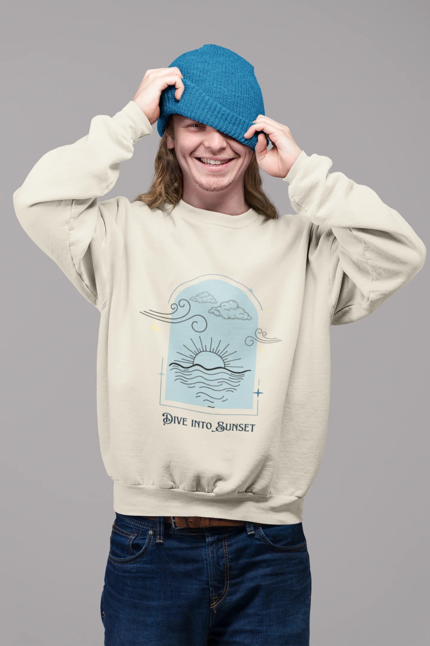 Dive into sunset | Aesthetic | Unisex Sweatshirt