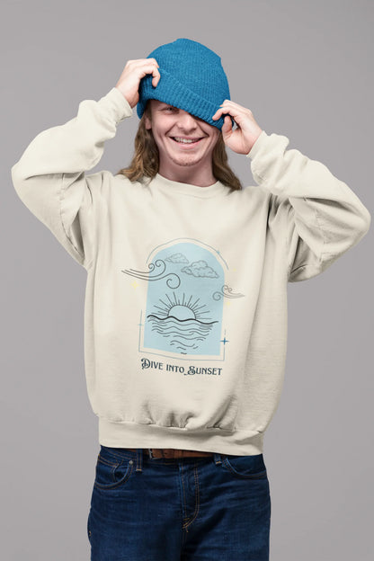 Dive into sunset | Aesthetic | Unisex Sweatshirt