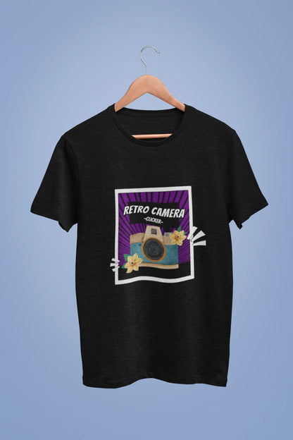 Retro Camera | Aesthetic | Dropped Sleeve Unisex Tee