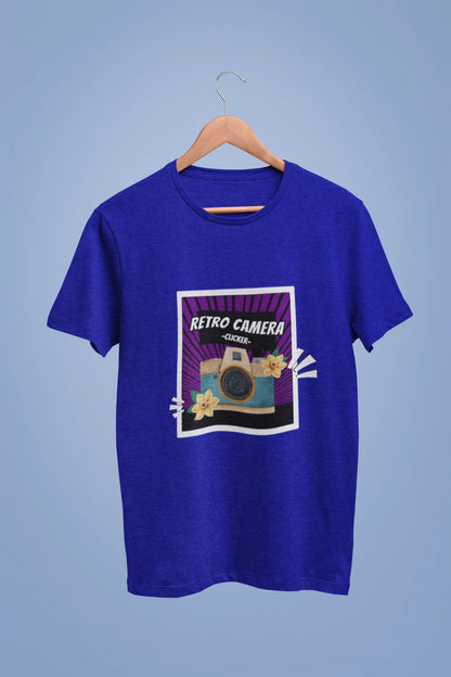Retro Camera | Aesthetic | Dropped Sleeve Unisex Tee