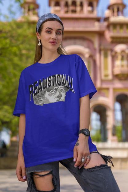 Greekish | Typography | Dropped Sleeve Unisex Tee