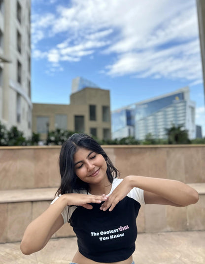Coolest Girl | Shaw tees | Slim Fit Crop Top