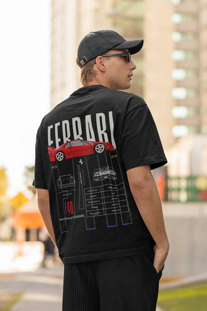 Ferrari | Super Cars | Dropped Sleeve Unisex Tee