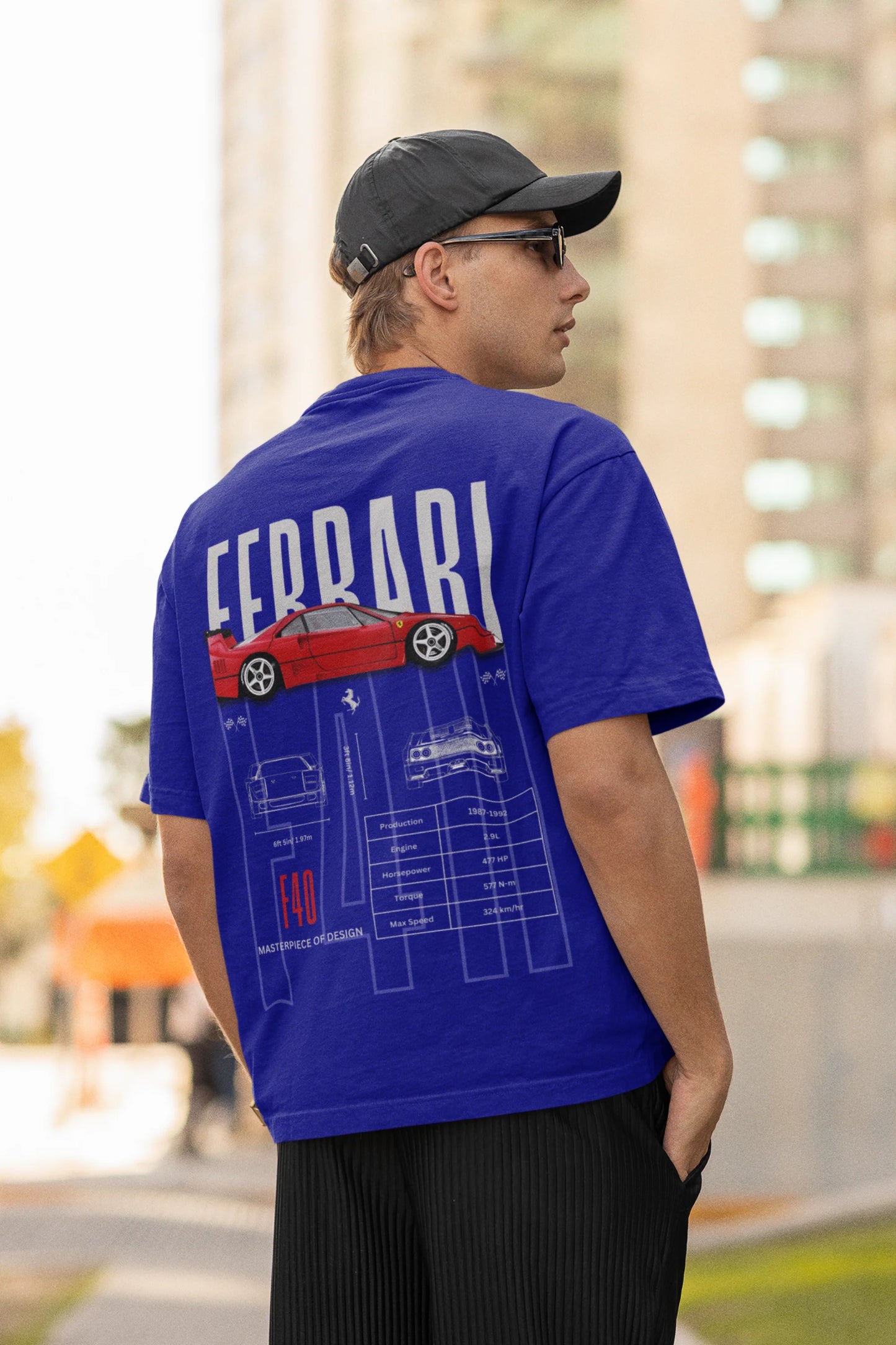 Ferrari | Super Cars | Dropped Sleeve Unisex Tee