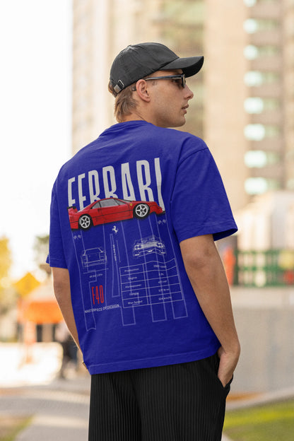 Ferrari | Super Cars | Dropped Sleeve Unisex Tee