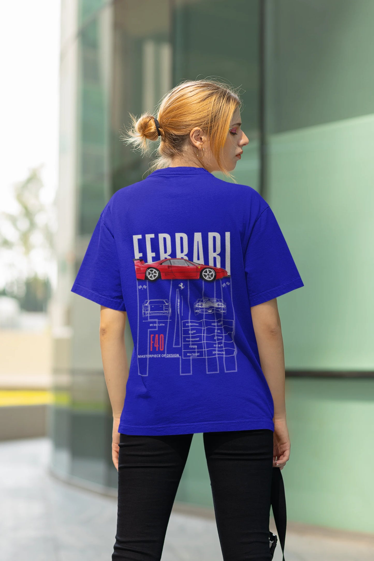 Ferrari | Super Cars | Dropped Sleeve Unisex Tee