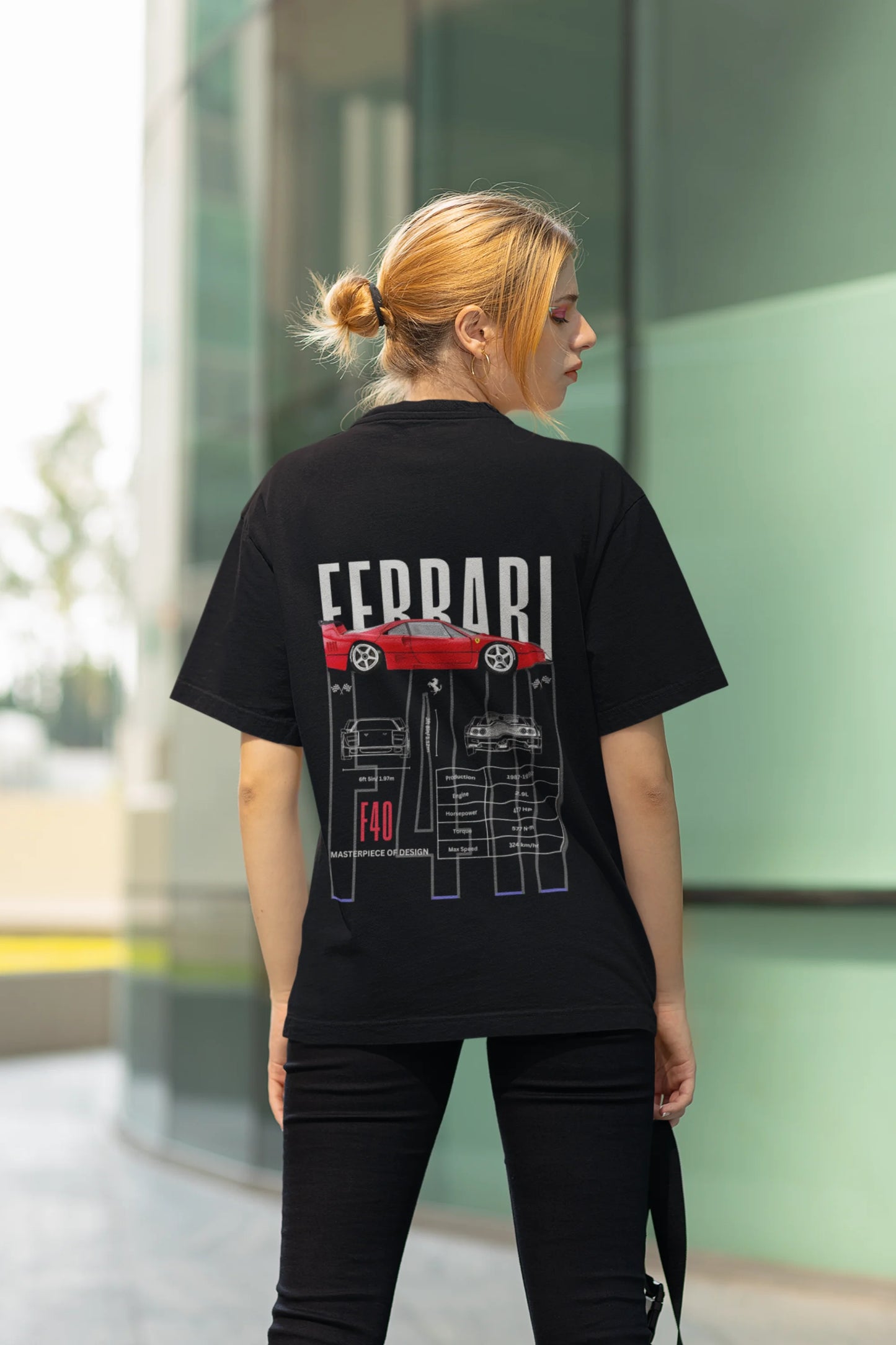 Ferrari | Super Cars | Dropped Sleeve Unisex Tee