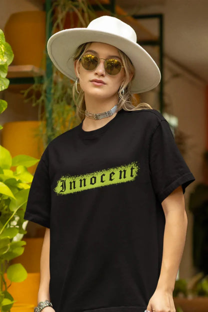 Innocent | Brutalism | Dropped Sleeve Unisex Tee