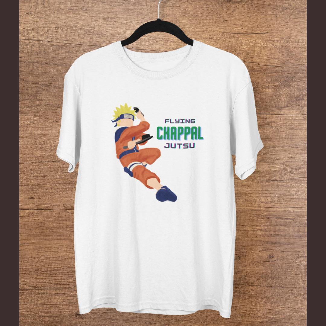 Flying chapal Jutsu Half Sleeve T-Shirt | BrokeMemers