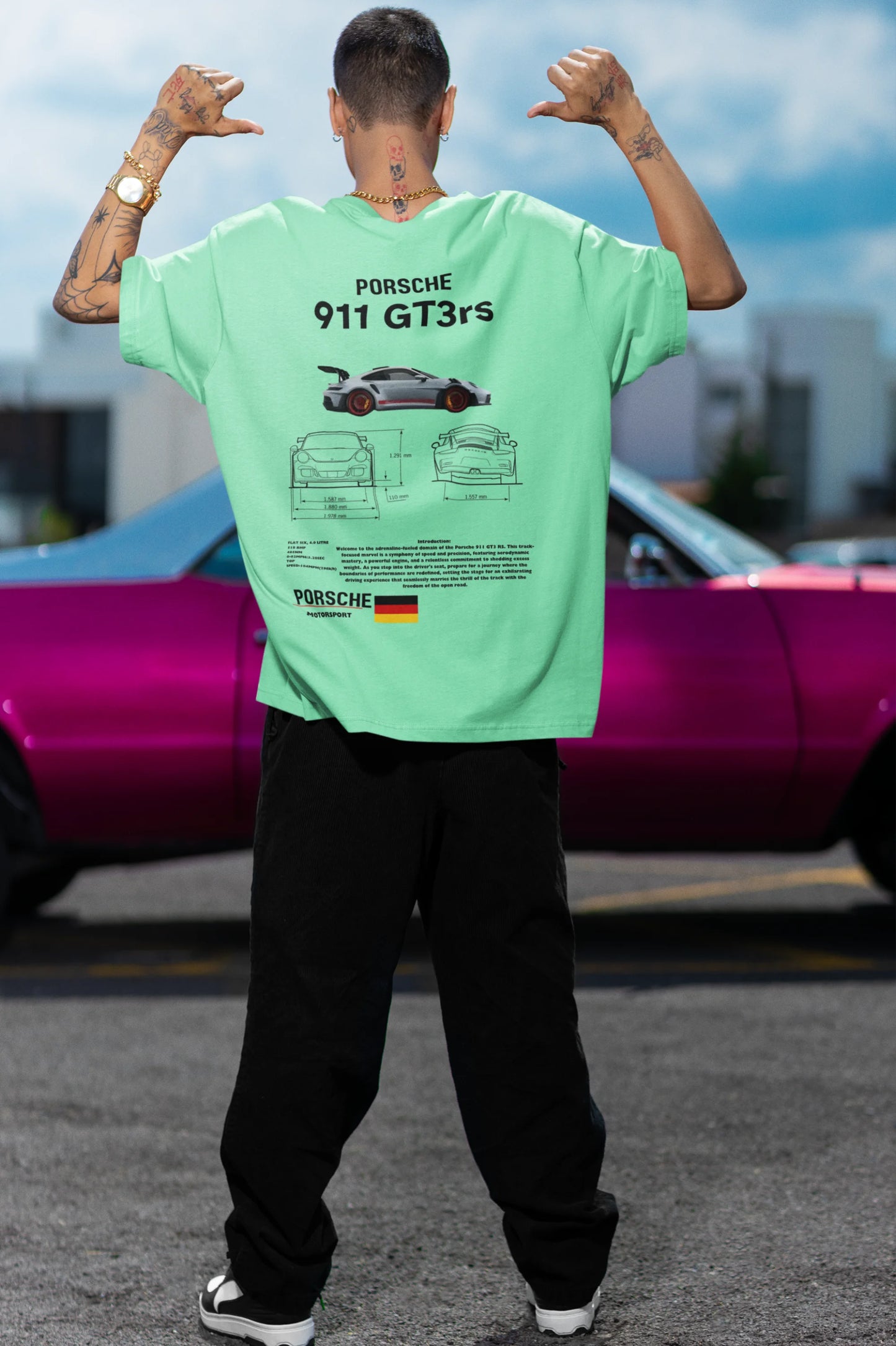 Porsche 911 | Super Cars | Dropped Sleeve Unisex Tee