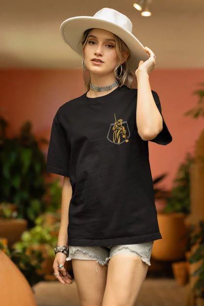 Lady Justice | Brutalism | Dropped Sleeve Unisex Tee