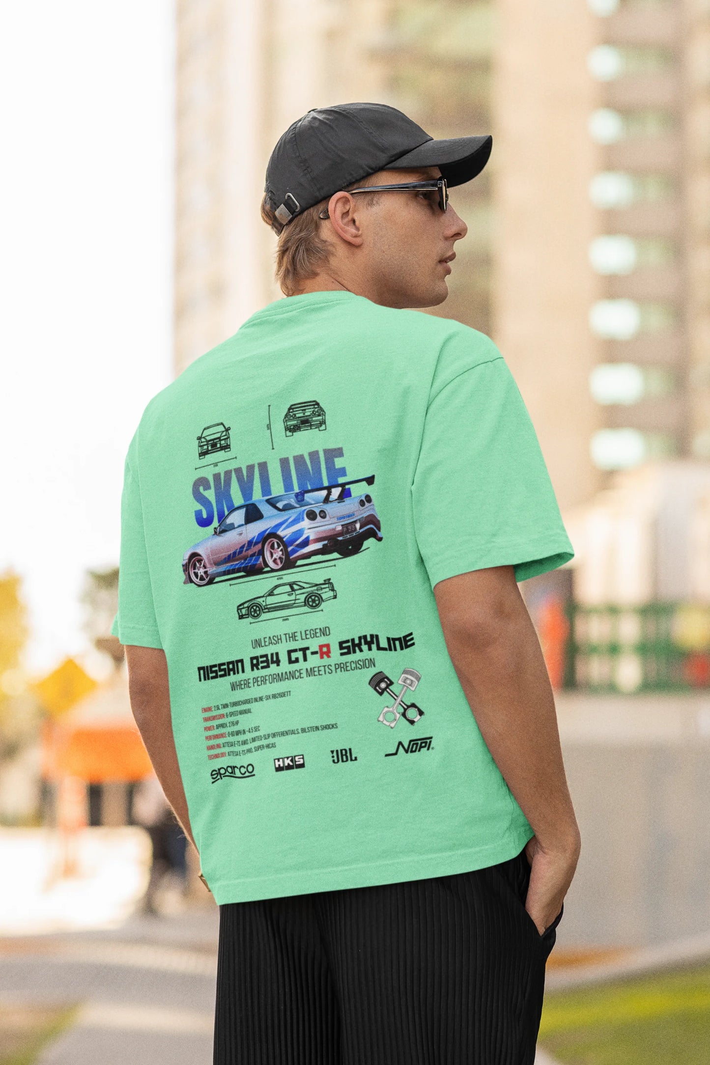 Nissan GT-R Skyline | Super Cars | Dropped Sleeve Unisex Tee