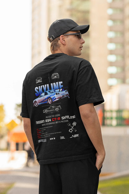 Nissan GT-R Skyline | Super Cars | Dropped Sleeve Unisex Tee