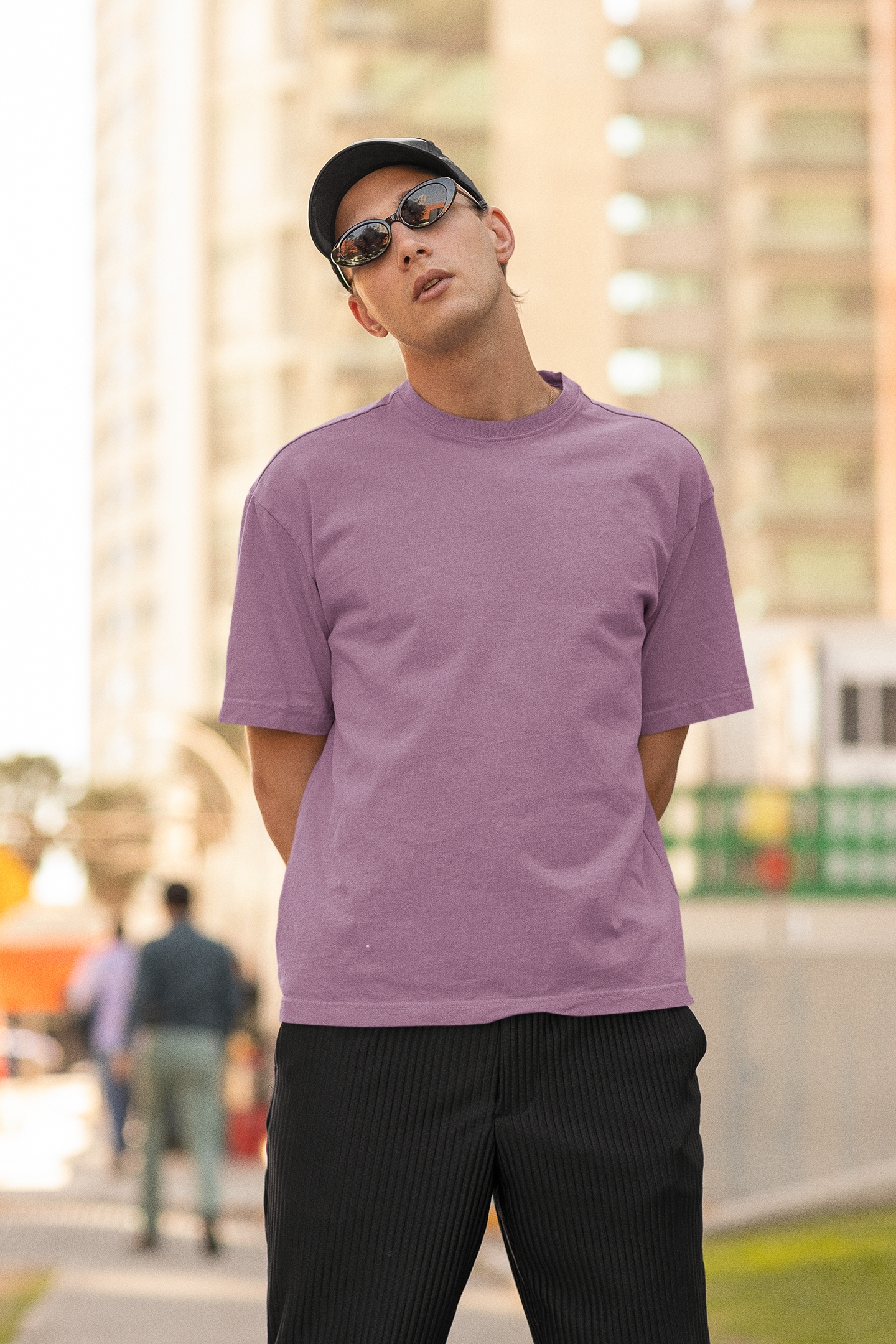 Plain Solid Premium Dropped Sleeve Half Sleeve Unisex T-shirt
