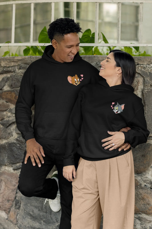 Tom and Jerry Couples | Lovey Dovey | Premium Unisex Winter Hoodies