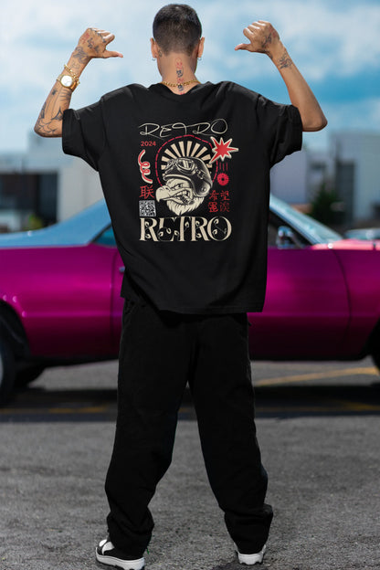 Retro Biker  |Super Bikes | Dropped Sleeve Unisex Tee