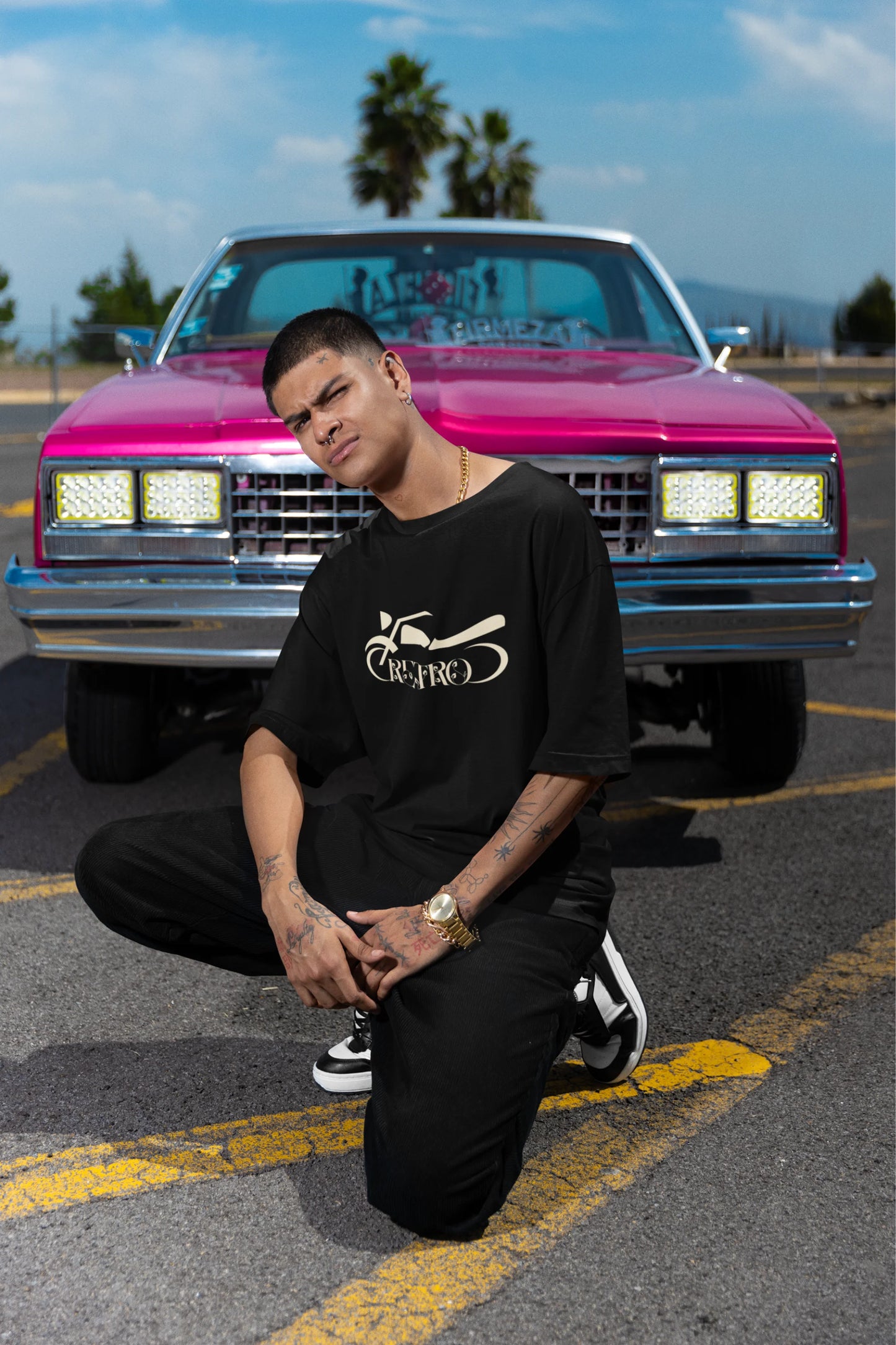 Retro Biker  |Super Bikes | Dropped Sleeve Unisex Tee
