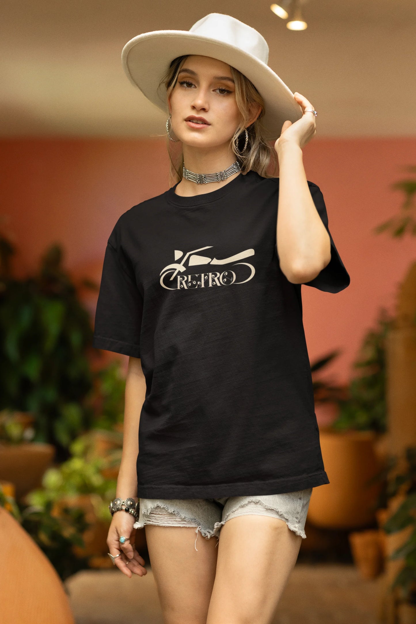 Retro Biker  |Super Bikes | Dropped Sleeve Unisex Tee
