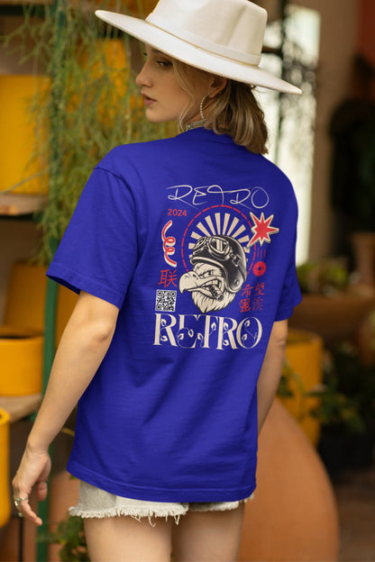 Retro Biker  |Super Bikes | Dropped Sleeve Unisex Tee