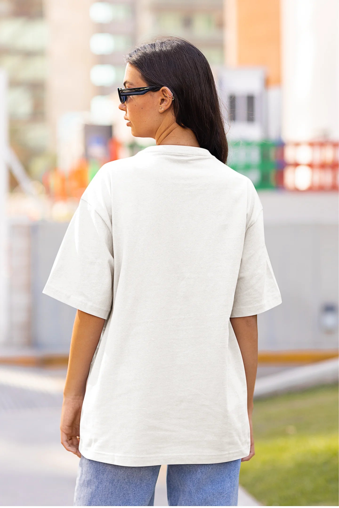 Plain Solid Premium Dropped Sleeve Half Sleeve Unisex T-shirt