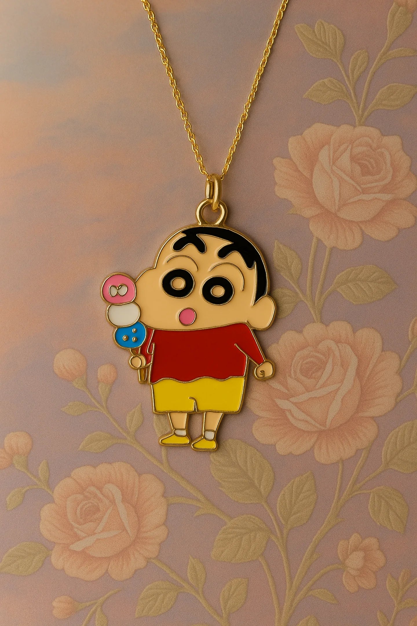 Ice Cream | Shinchan | Anti-Tarnish Golden Chain