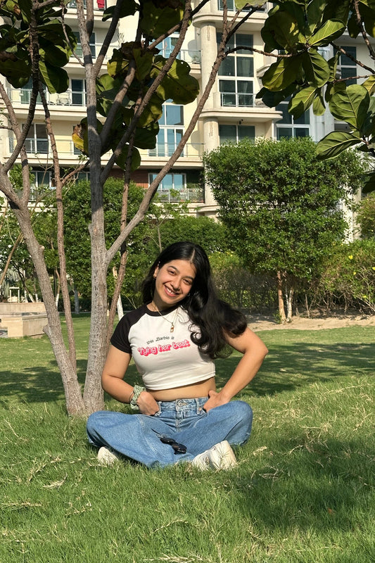 Trying Her Best | Shaw tees | Slim Fit Crop Top