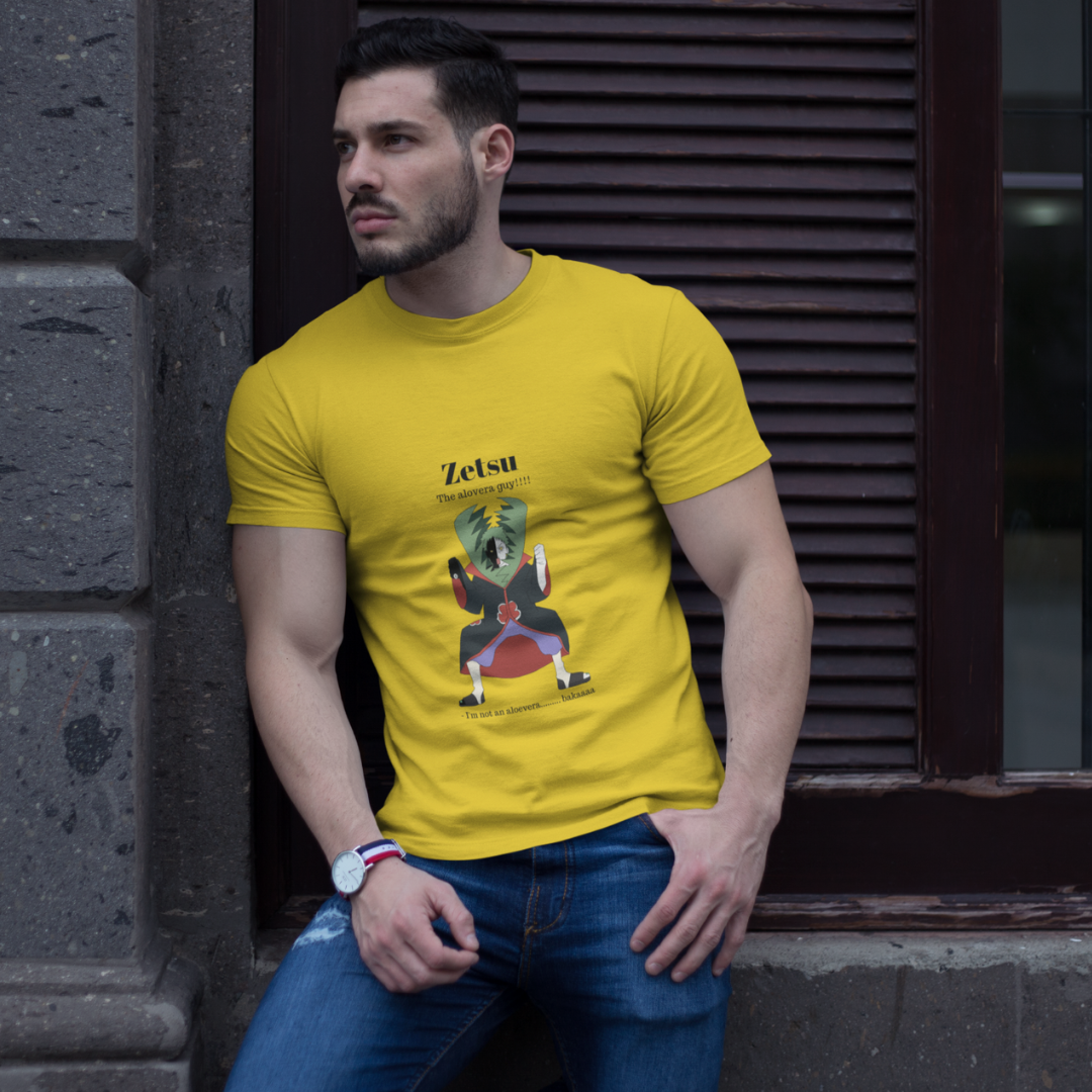 Zetsu- The Aleovera guy | Half Sleeve Unisex T-Shirt