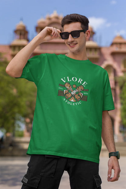 Vlore Athletics  | Retro Theme | Dropped Sleeve Unisex Tee