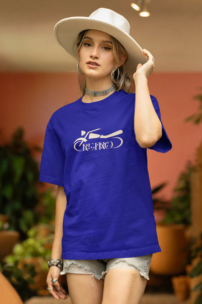 Retro Biker  |Super Bikes | Dropped Sleeve Unisex Tee