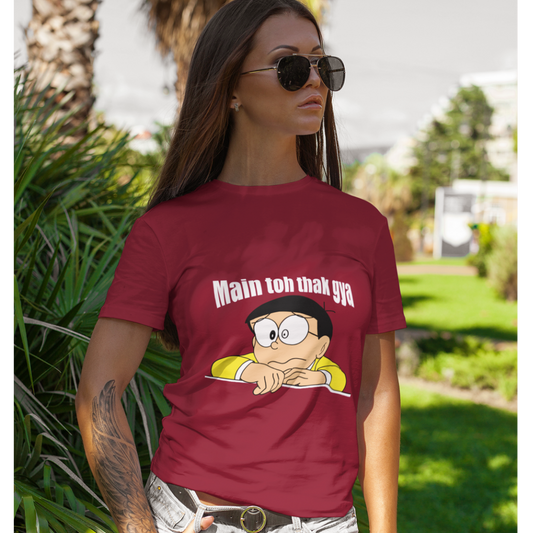 Main toh thak gaya | Premium Half Sleeve Unisex T-Shirt