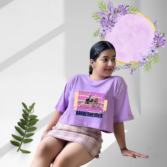 Barbenheimer | Premium Oversized Crop Top