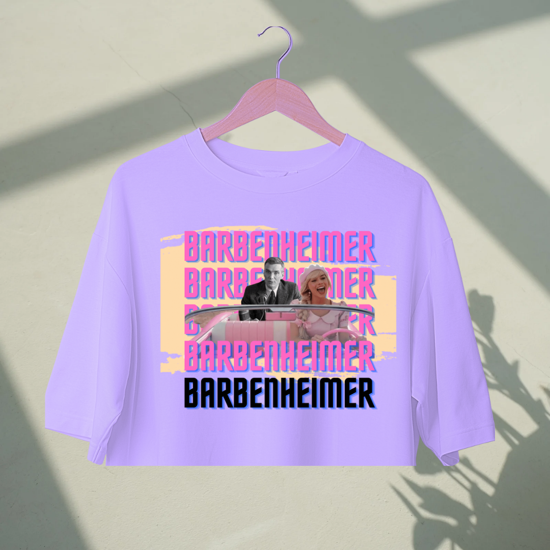 Barbenheimer | Premium Oversized Crop Top
