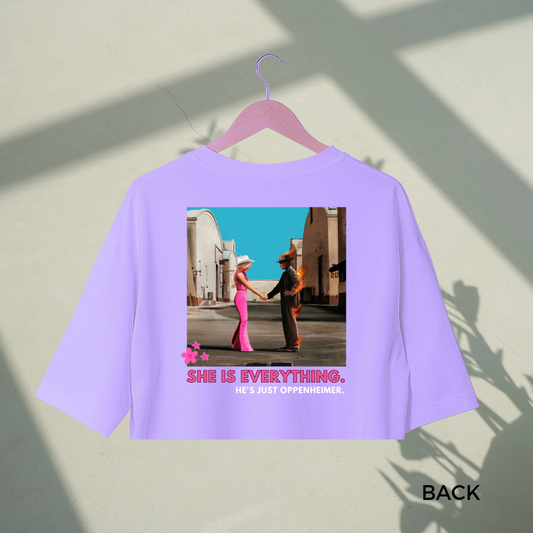 She is everything | Premium Oversized Crop Top