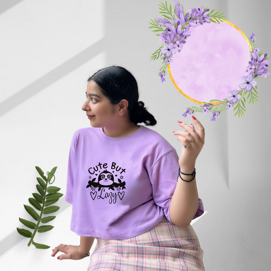 But lazy | Premium Oversized Crop Top