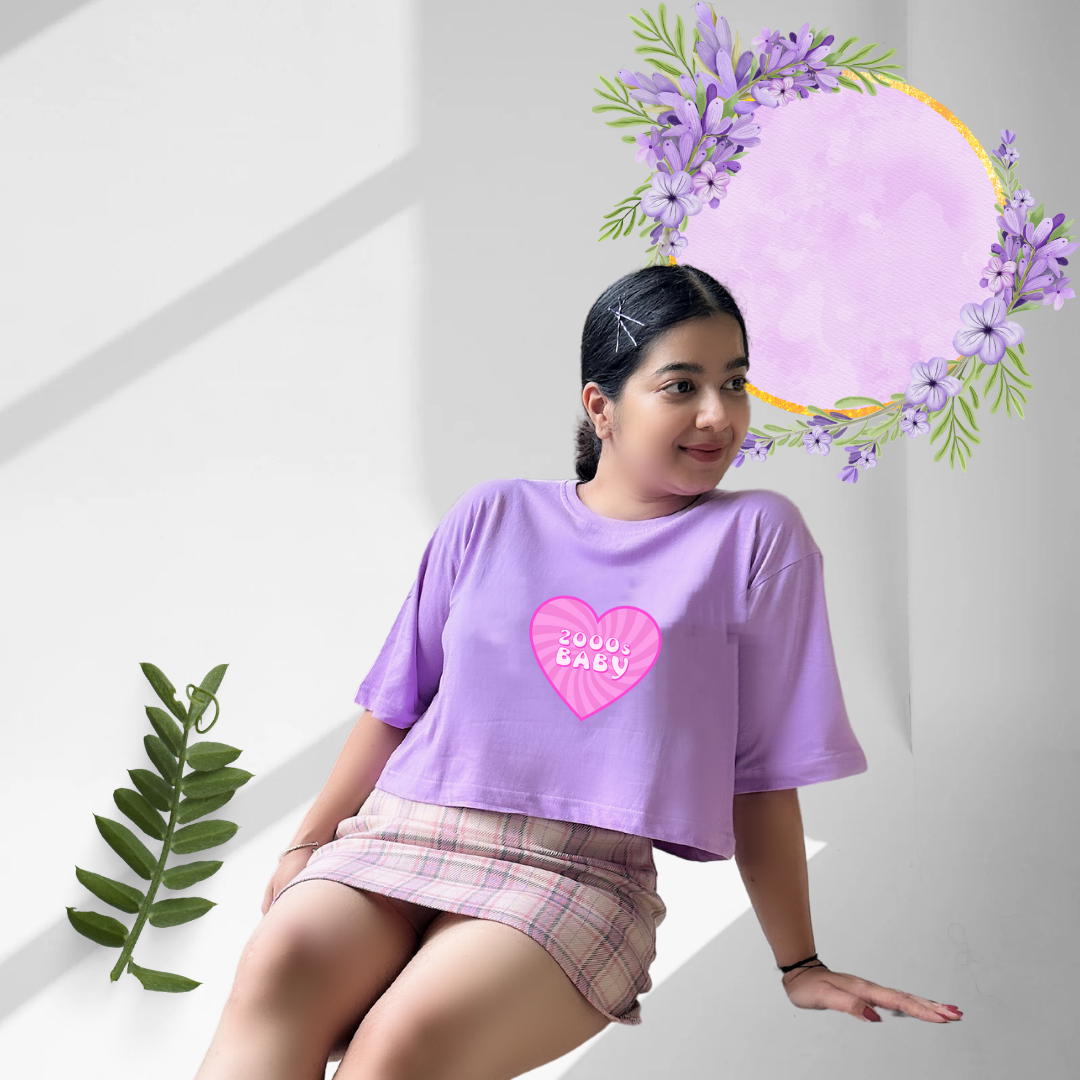 2000s Baby | Premium Oversized Crop Top