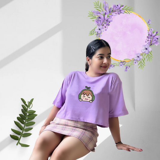 Blush | Premium Oversized Crop Top