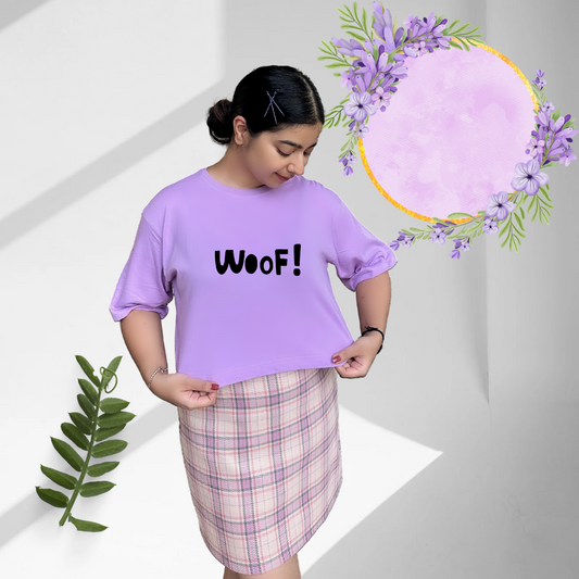Woof! | Premium Oversized Crop Top