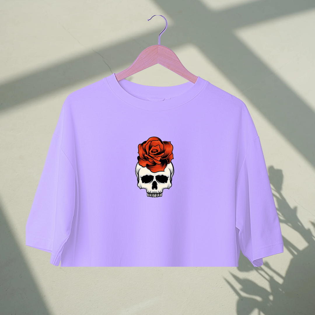Dread Rose | Premium Oversized Crop Top