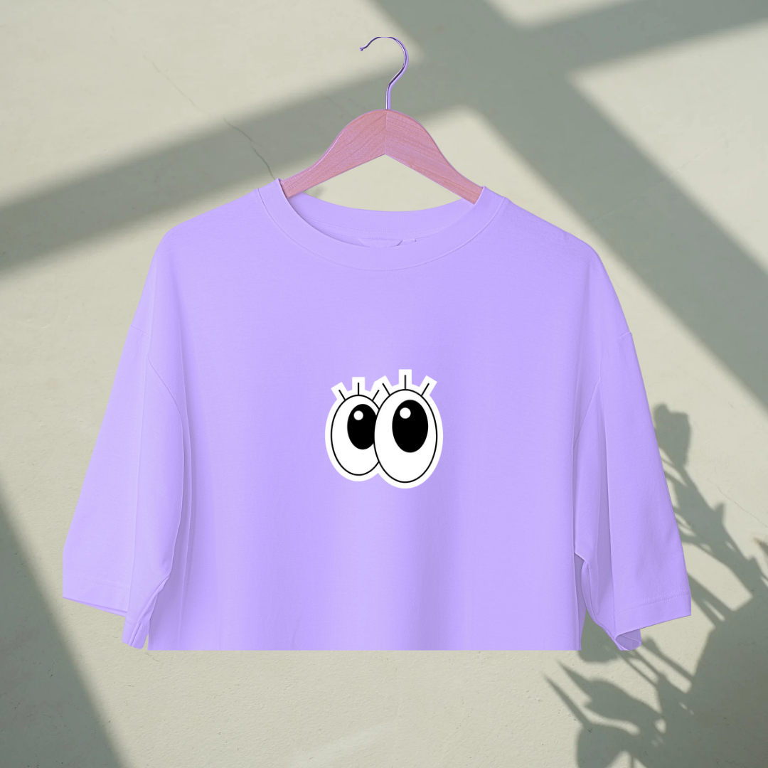 Moon Eyes | Premium Oversized Crop Top