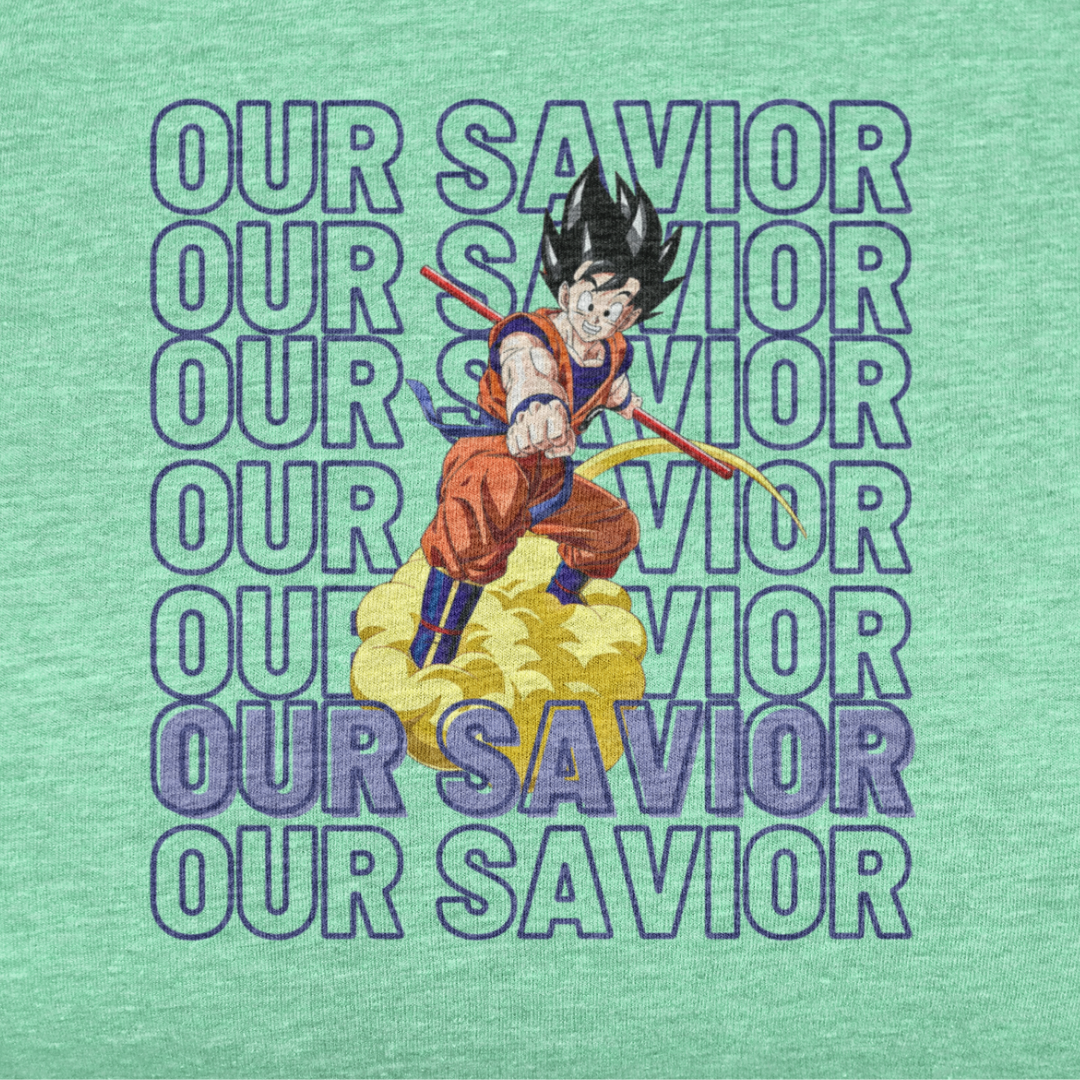 Our Saviours |  Dragon Ball Z | Dropped Sleeve Unisex Tee | Broke Memers