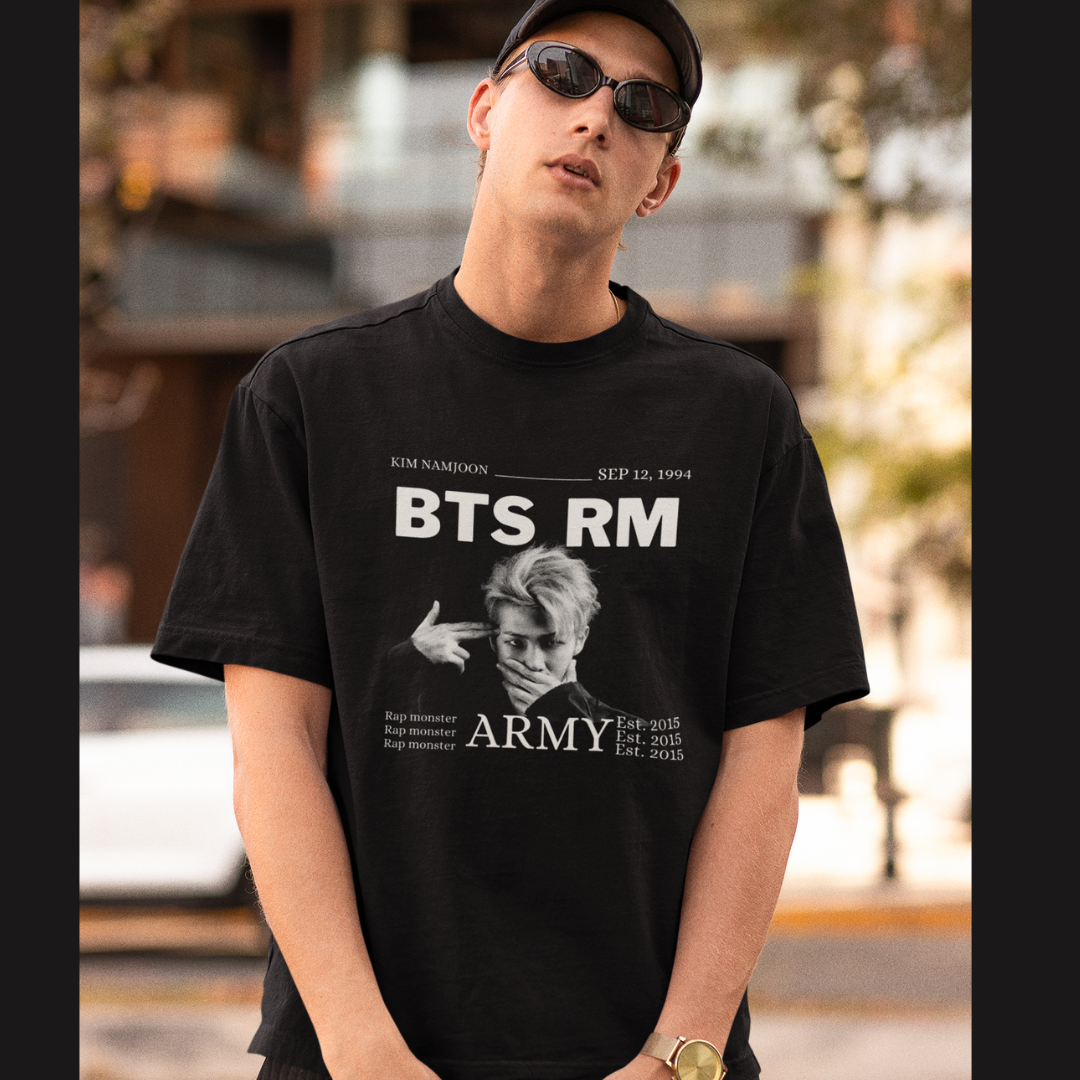 BTS RM ARMY | Premium Oversized Half Sleeve Unisex T-Shirt