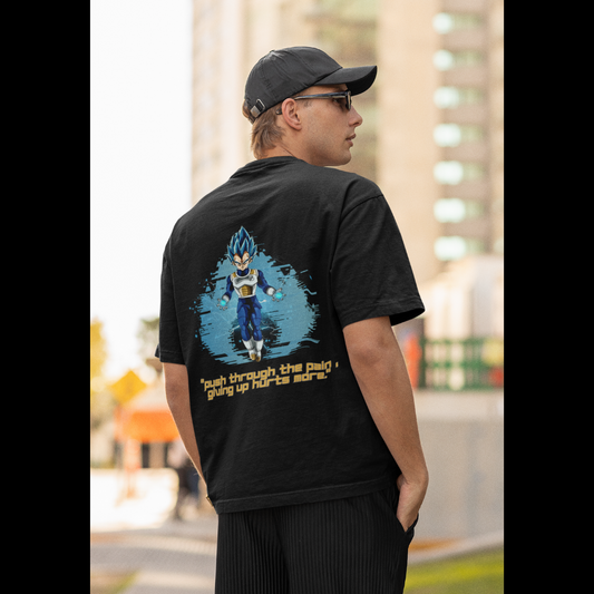 Vegeta |  Dragon Ball Z | Dropped Sleeve Unisex Tee | Broke Memers