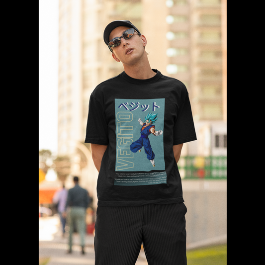 Vegito |  Dragon Ball Z | Dropped Sleeve Unisex Tee | Broke Memers