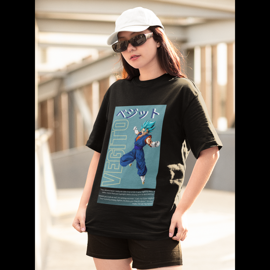 Vegito |  Dragon Ball Z | Dropped Sleeve Unisex Tee | Broke Memers