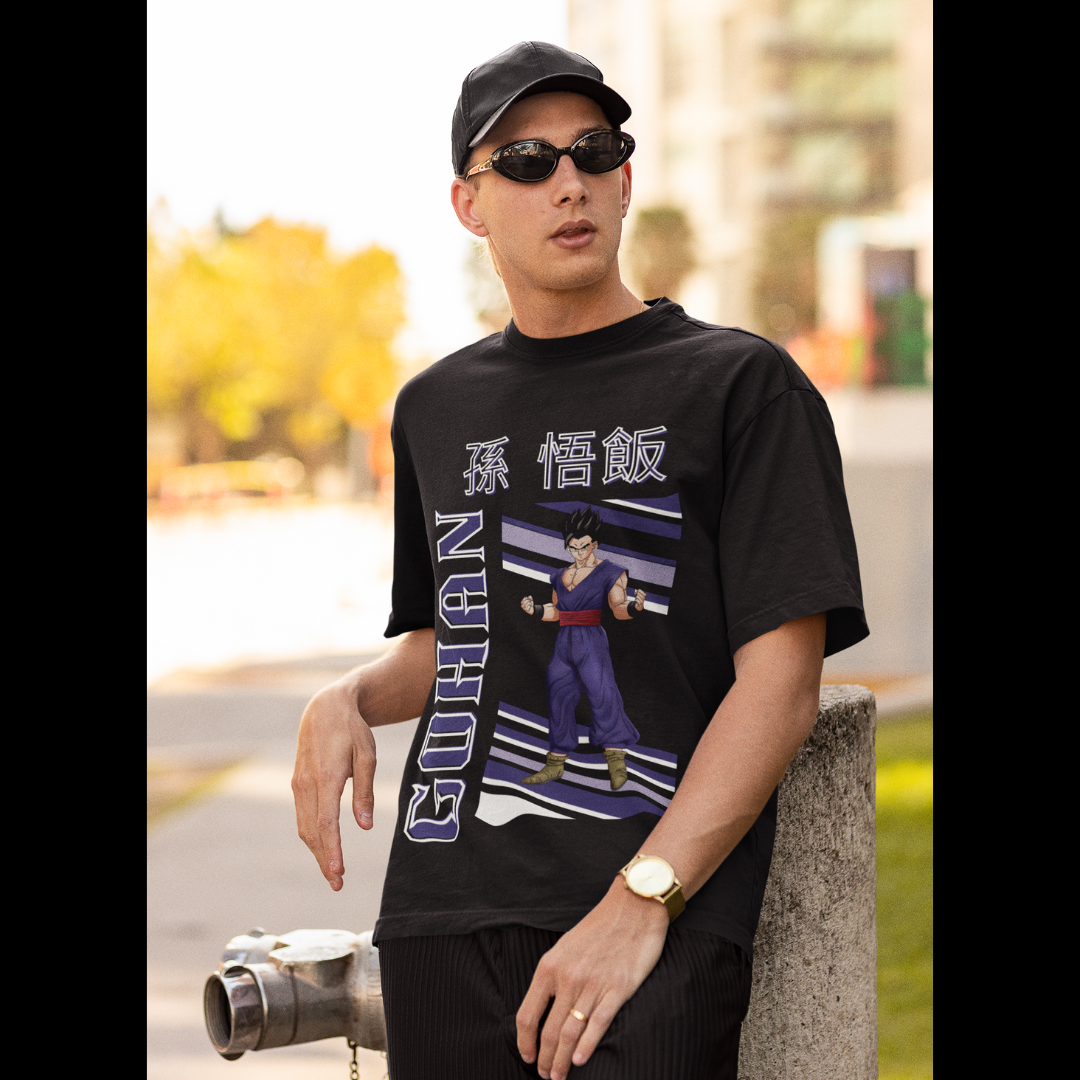 Gohan | Dragon Ball Z | Anime | Dropped Sleeve Unisex Tee