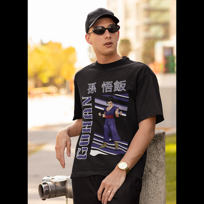 Gohan | Dragon Ball Z | Anime | Dropped Sleeve Unisex Tee