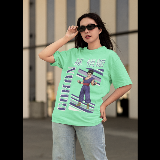 Gohan |  Dragon Ball Z | Dropped Sleeve Unisex Tee | Broke Memers