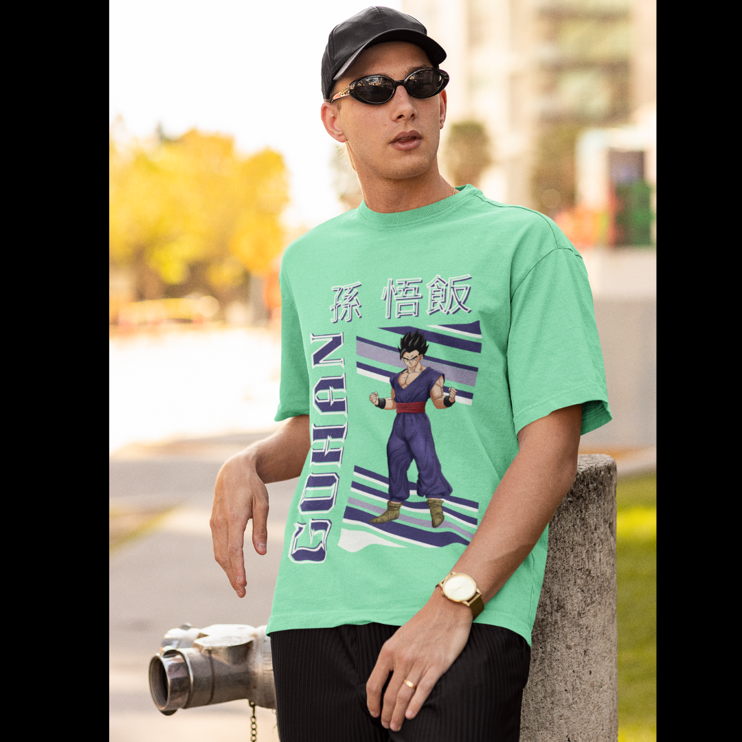 Gohan | Dragon Ball Z | Anime | Dropped Sleeve Unisex Tee